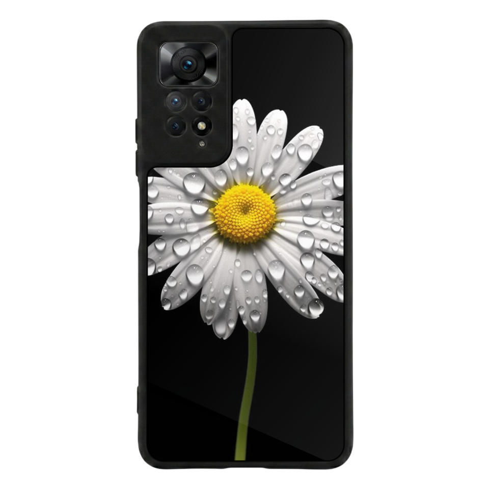 Xiaomi Redmi Note 12 Pro Uyumlu Papatya Tasarımlı Glossy Premium Kılıf
