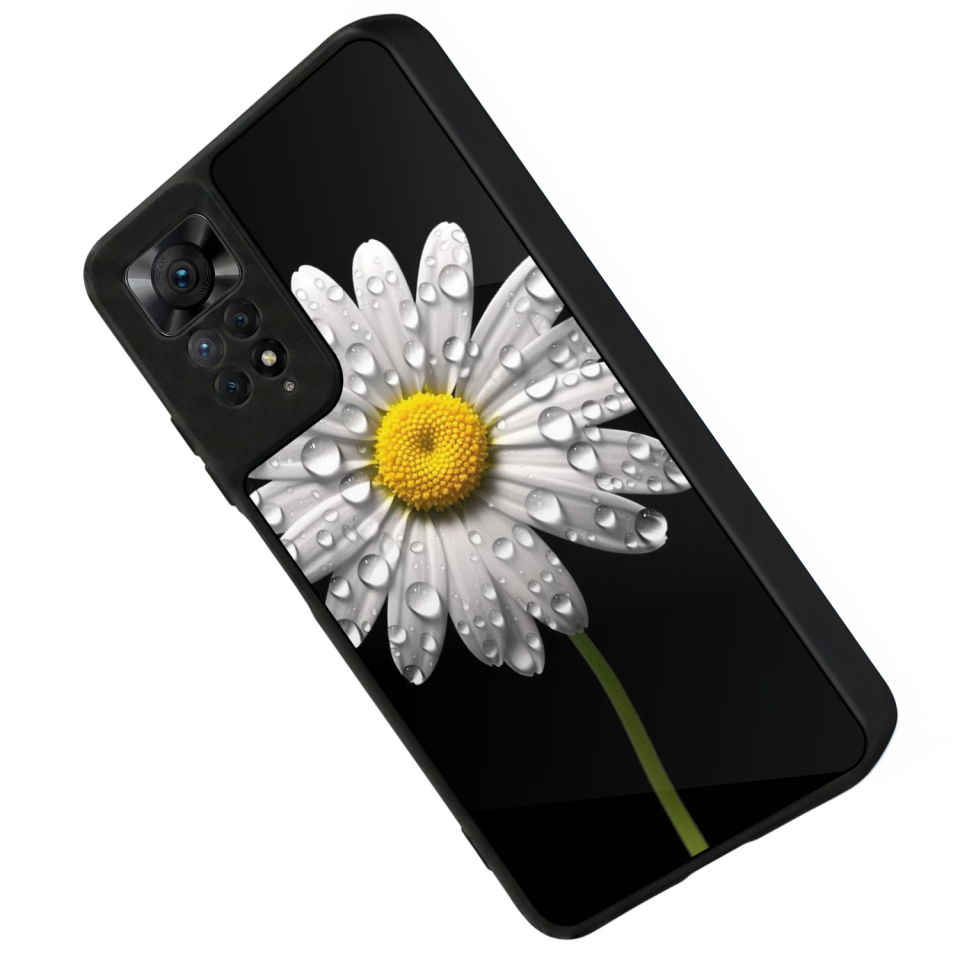 Xiaomi Redmi Note 12 Pro Uyumlu Papatya Tasarımlı Glossy Premium Kılıf