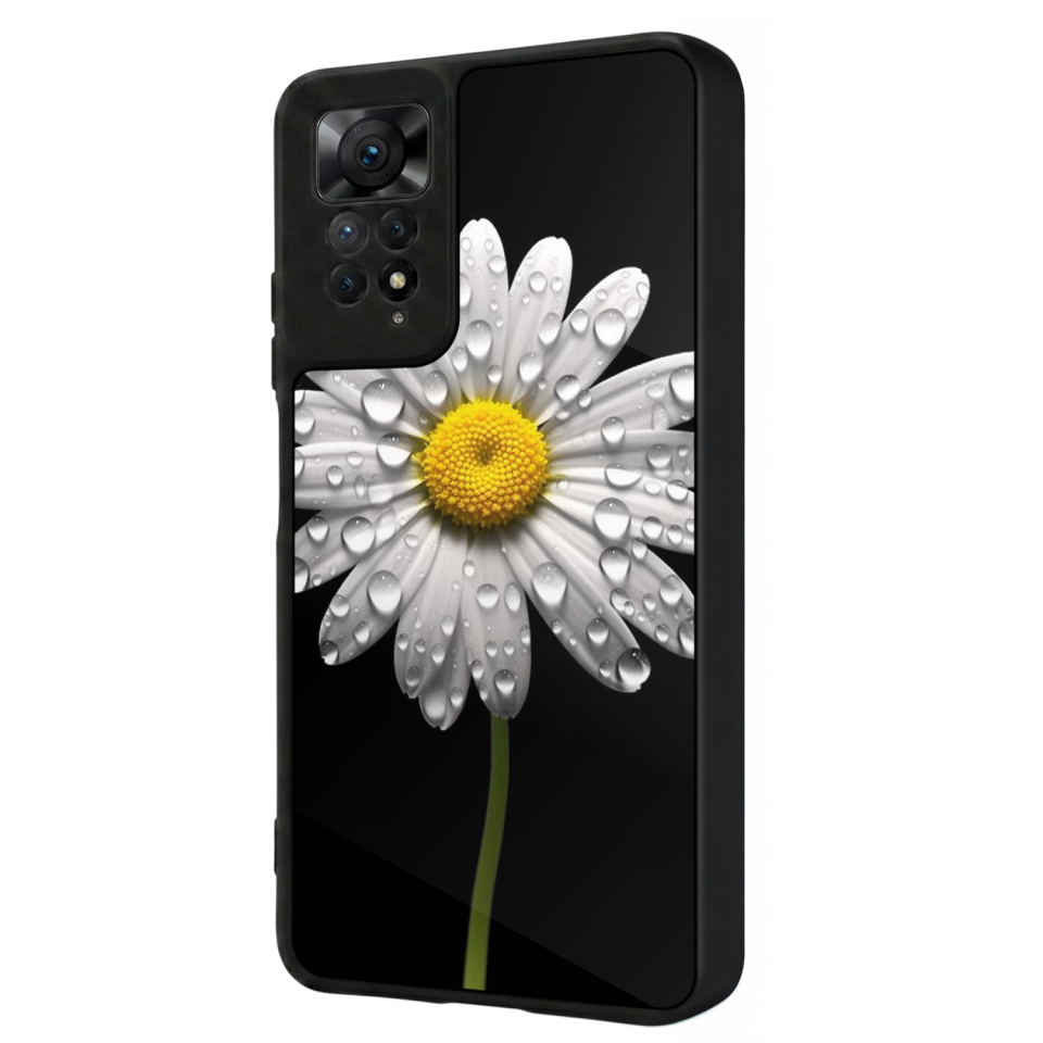 Xiaomi Redmi Note 12 Pro Uyumlu Papatya Tasarımlı Glossy Premium Kılıf