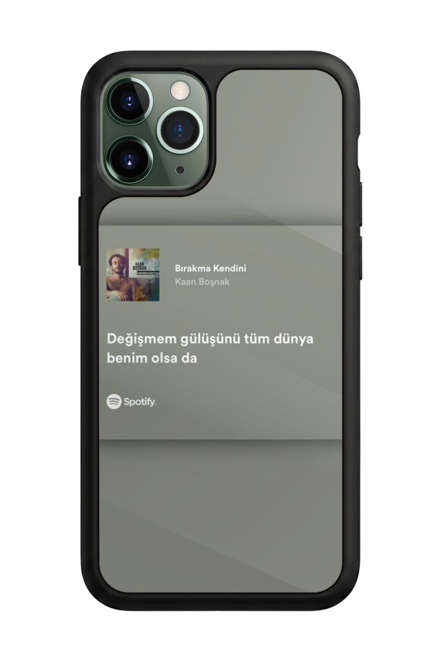 iPhone 11 Pro Uyumlu Sarki Sozleri Tasarımlı Glossy Premium Kılıf