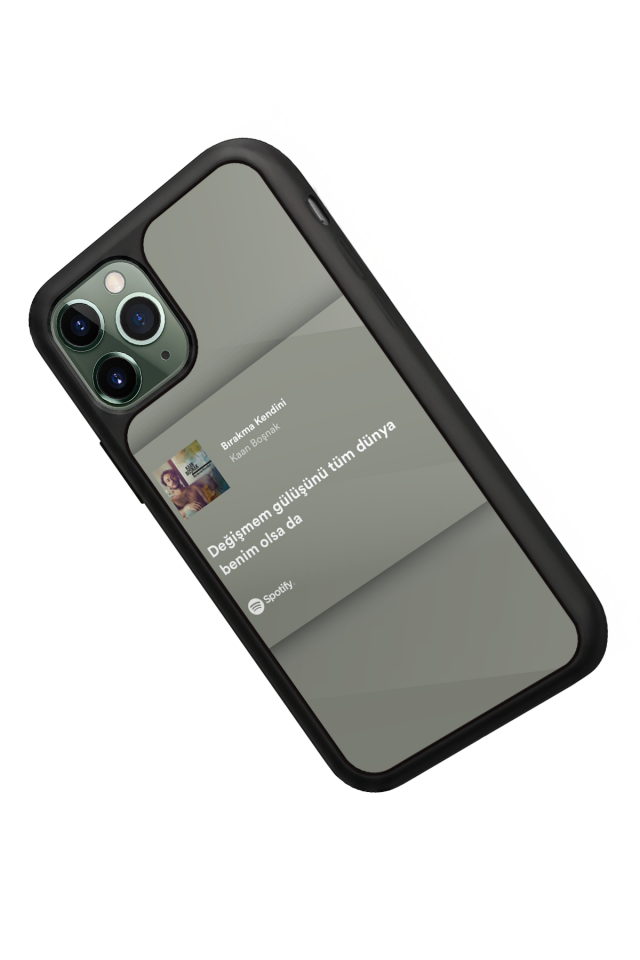 iPhone 11 Pro Uyumlu Sarki Sozleri Tasarımlı Glossy Premium Kılıf