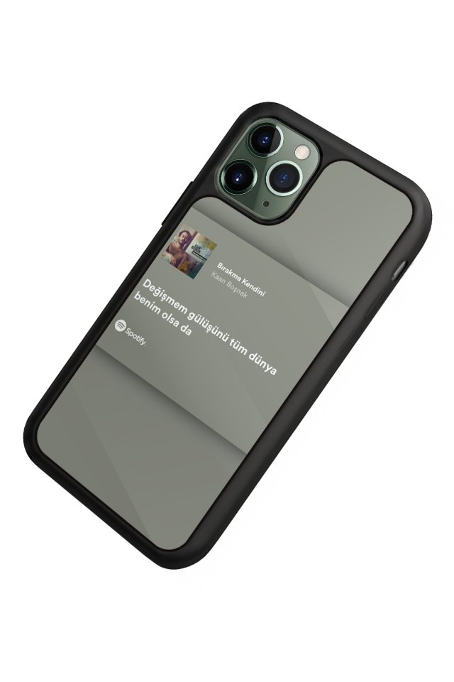 iPhone 11 Pro Uyumlu Sarki Sozleri Tasarımlı Glossy Premium Kılıf