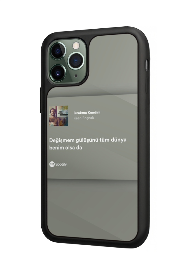 iPhone 11 Pro Uyumlu Sarki Sozleri Tasarımlı Glossy Premium Kılıf