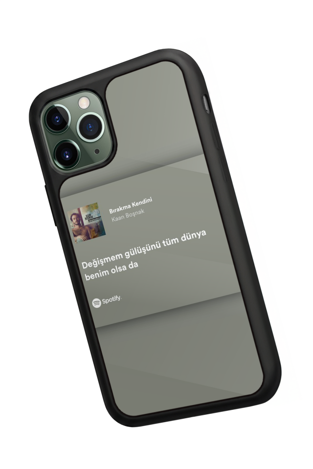 iPhone 11 Pro Uyumlu Sarki Sozleri Tasarımlı Glossy Premium Kılıf
