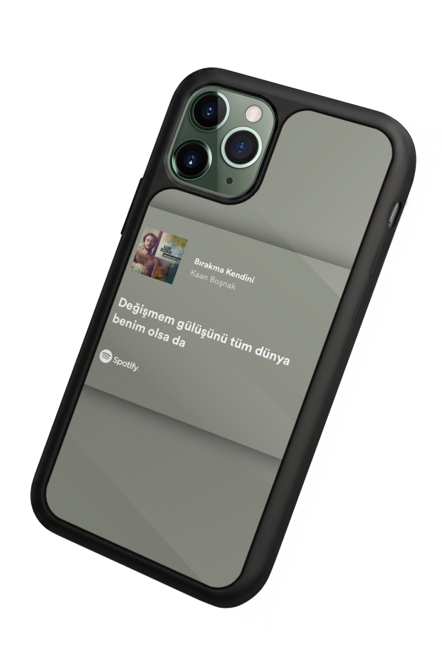 iPhone 11 Pro Uyumlu Sarki Sozleri Tasarımlı Glossy Premium Kılıf