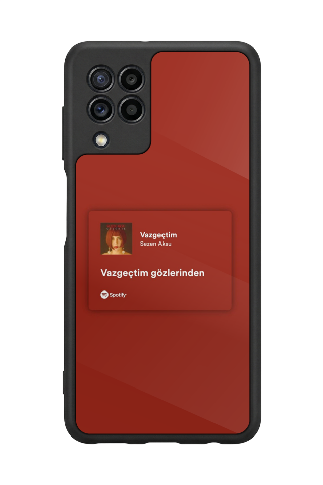 Samsung Galaxy M22 Uyumlu Sarki Sozleri Tasarımlı Glossy Premium Kılıf