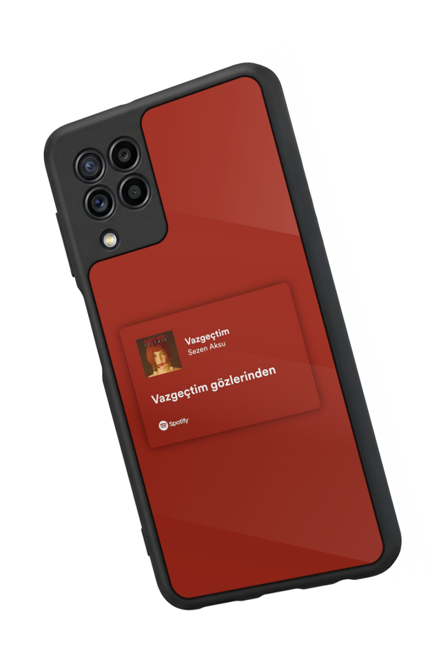 Samsung Galaxy M22 Uyumlu Sarki Sozleri Tasarımlı Glossy Premium Kılıf