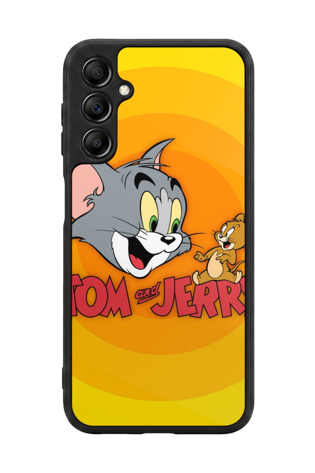 Samsung Galaxy A14 Uyumlu Tom And Jerry Tasarımlı Glossy Premium Kılıf