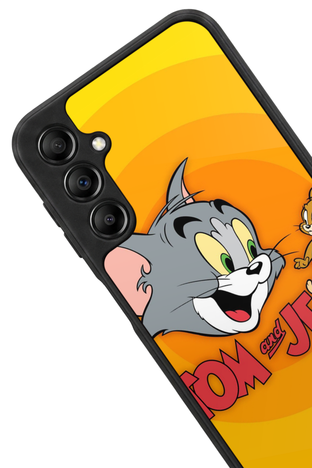 Samsung Galaxy A14 Uyumlu Tom And Jerry Tasarımlı Glossy Premium Kılıf