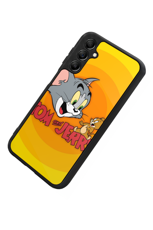 Samsung Galaxy A14 Uyumlu Tom And Jerry Tasarımlı Glossy Premium Kılıf