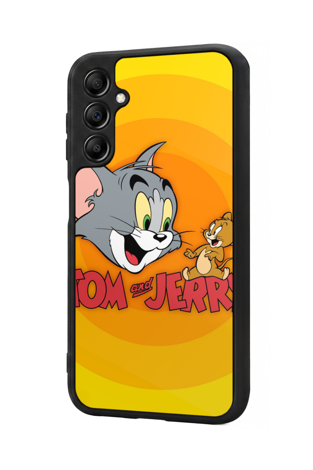 Samsung Galaxy A14 Uyumlu Tom And Jerry Tasarımlı Glossy Premium Kılıf