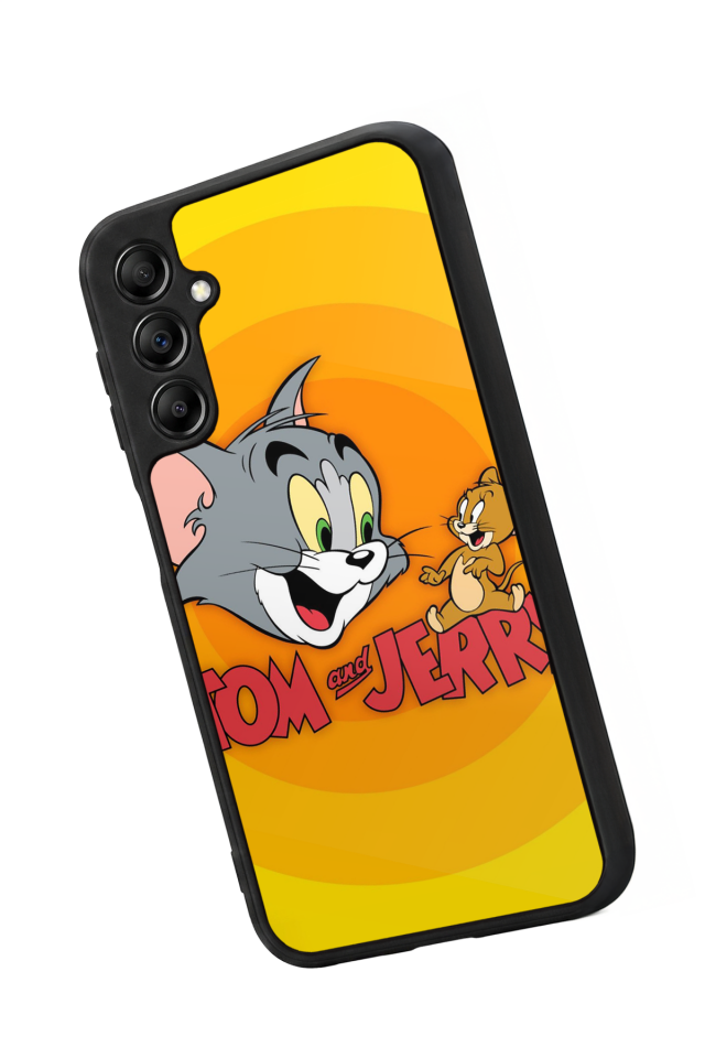 Samsung Galaxy A14 Uyumlu Tom And Jerry Tasarımlı Glossy Premium Kılıf