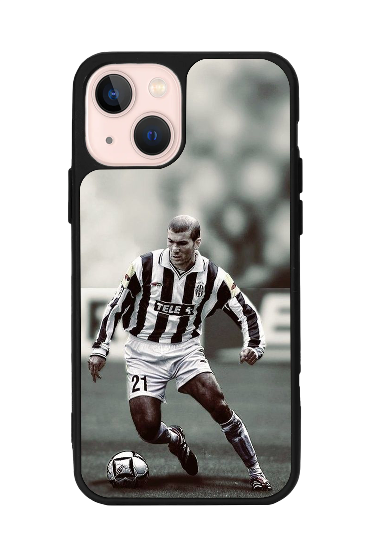 iPhone 14 Plus Uyumlu Zidane Tasarımlı Glossy Premium Kılıf