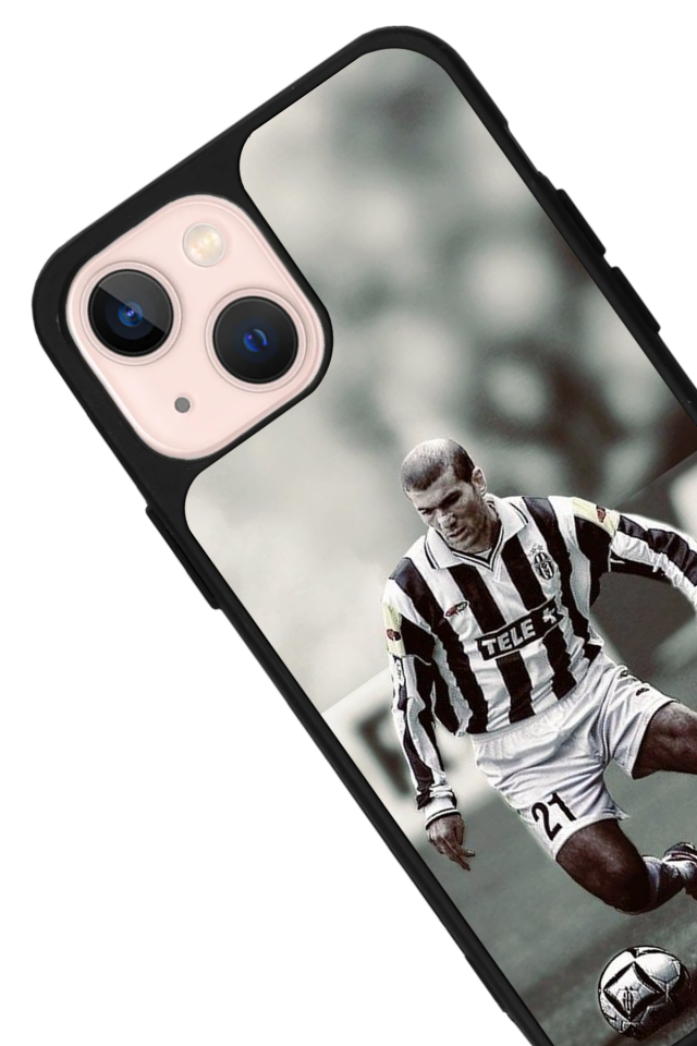 iPhone 14 Plus Uyumlu Zidane Tasarımlı Glossy Premium Kılıf