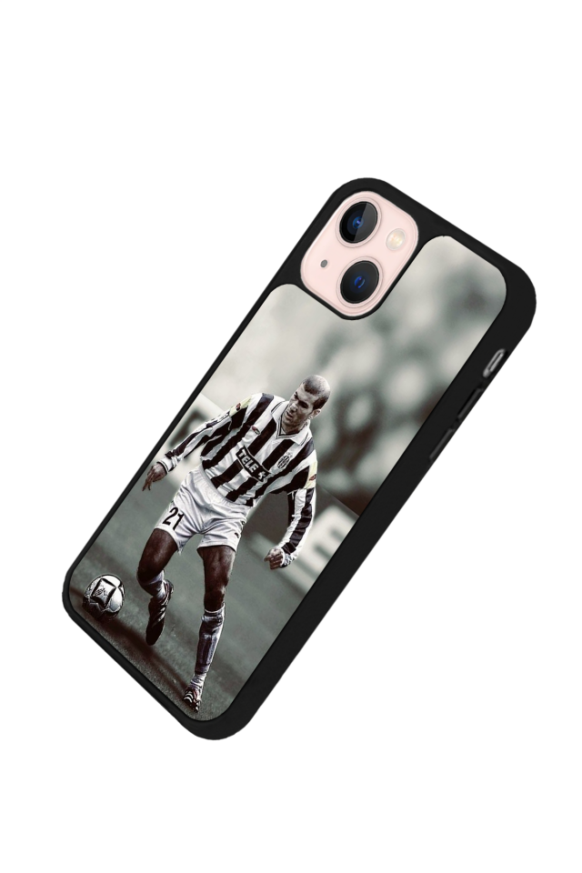 iPhone 14 Plus Uyumlu Zidane Tasarımlı Glossy Premium Kılıf