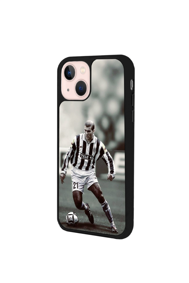 iPhone 14 Plus Uyumlu Zidane Tasarımlı Glossy Premium Kılıf