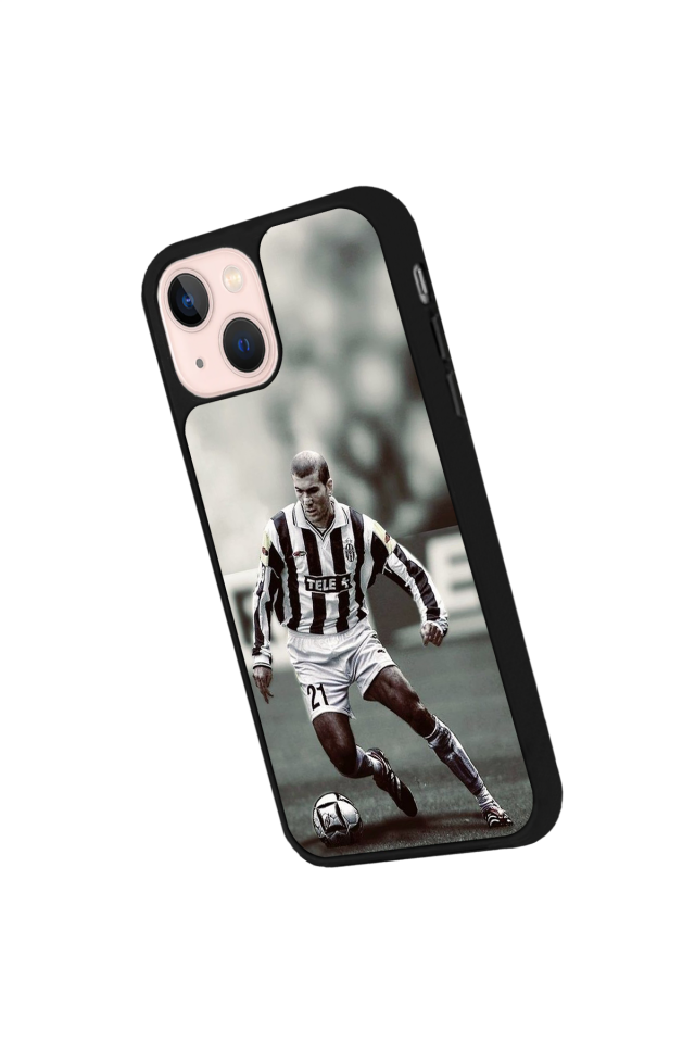 iPhone 14 Plus Uyumlu Zidane Tasarımlı Glossy Premium Kılıf