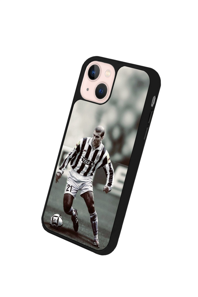 iPhone 14 Plus Uyumlu Zidane Tasarımlı Glossy Premium Kılıf