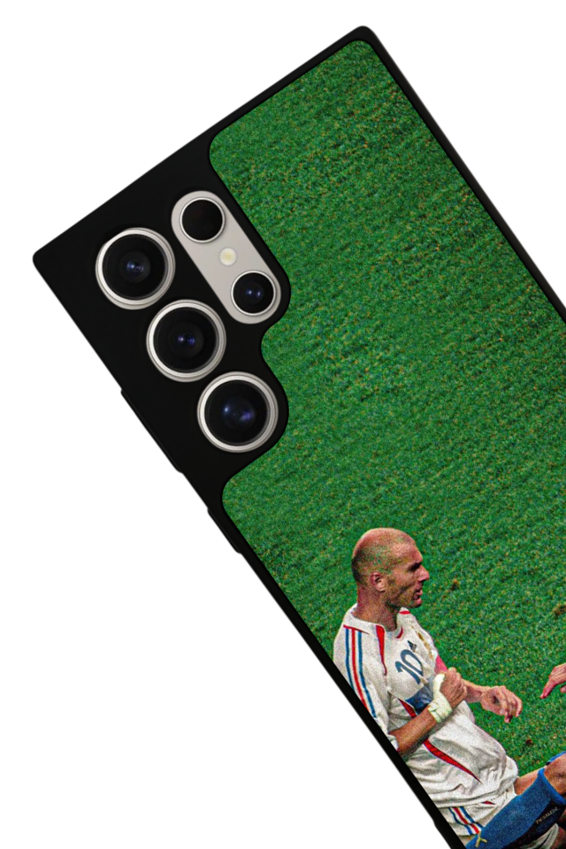 Samsung Galaxy S22 Ultra Uyumlu Zidane Tasarımlı Glossy Premium Kılıf