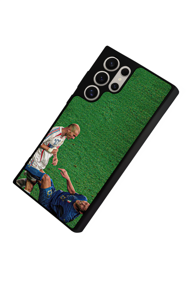 Samsung Galaxy S22 Ultra Uyumlu Zidane Tasarımlı Glossy Premium Kılıf