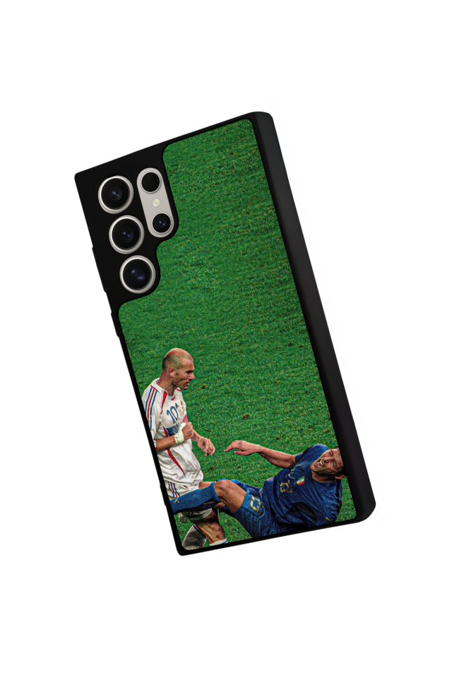 Samsung Galaxy S22 Ultra Uyumlu Zidane Tasarımlı Glossy Premium Kılıf