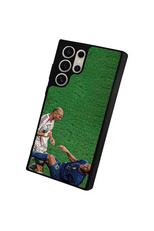 Samsung Galaxy S22 Ultra Uyumlu Zidane Tasarımlı Glossy Premium Kılıf