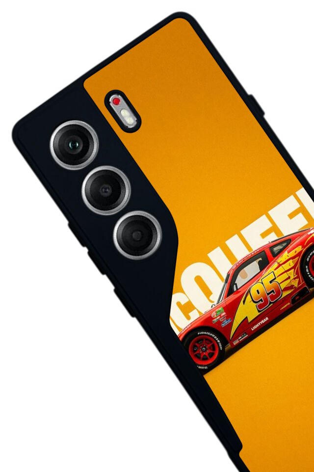 Tecno Camon 40 Uyumlu Şimsek McQueen Tasarımlı Glossy Premium Kılıf