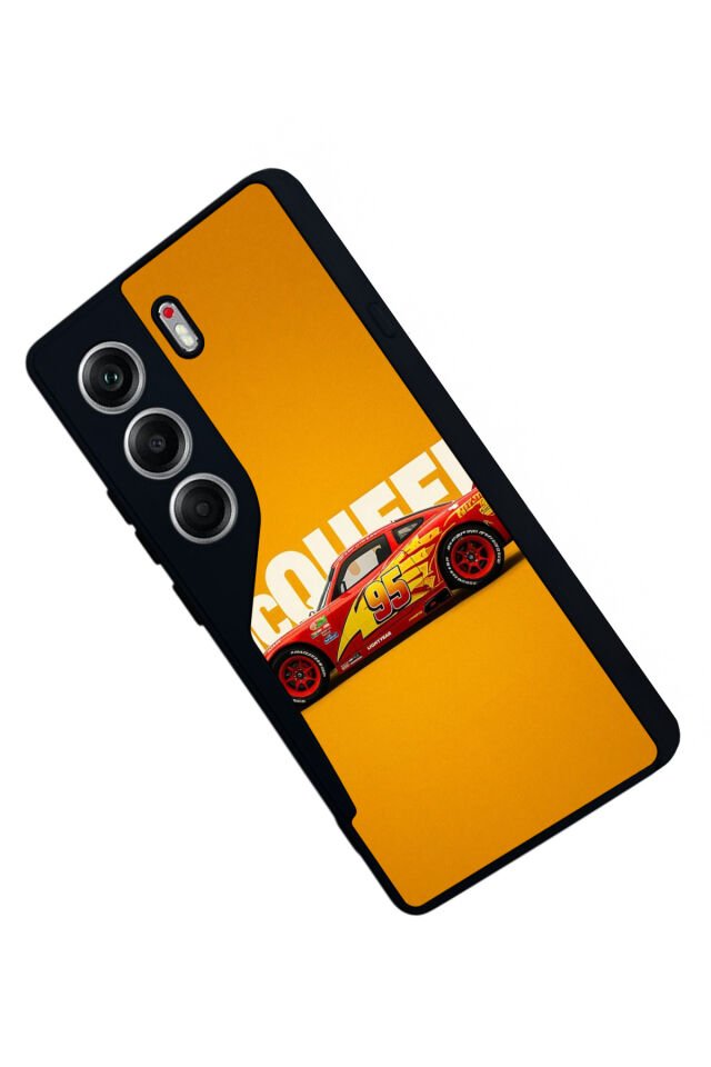 Tecno Camon 40 Uyumlu Şimsek McQueen Tasarımlı Glossy Premium Kılıf