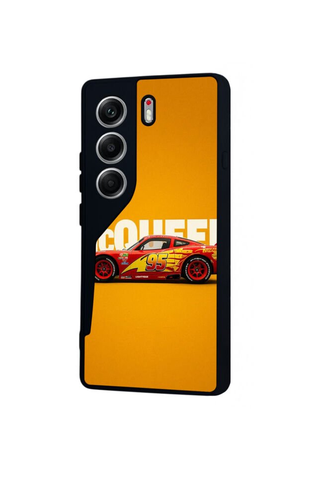 Tecno Camon 40 Uyumlu Şimsek McQueen Tasarımlı Glossy Premium Kılıf