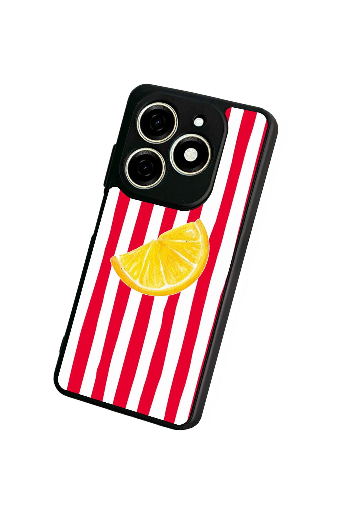 Tecno Spark 20/20C Uyumlu Limon Tasarımlı Glossy Premium Kılıf