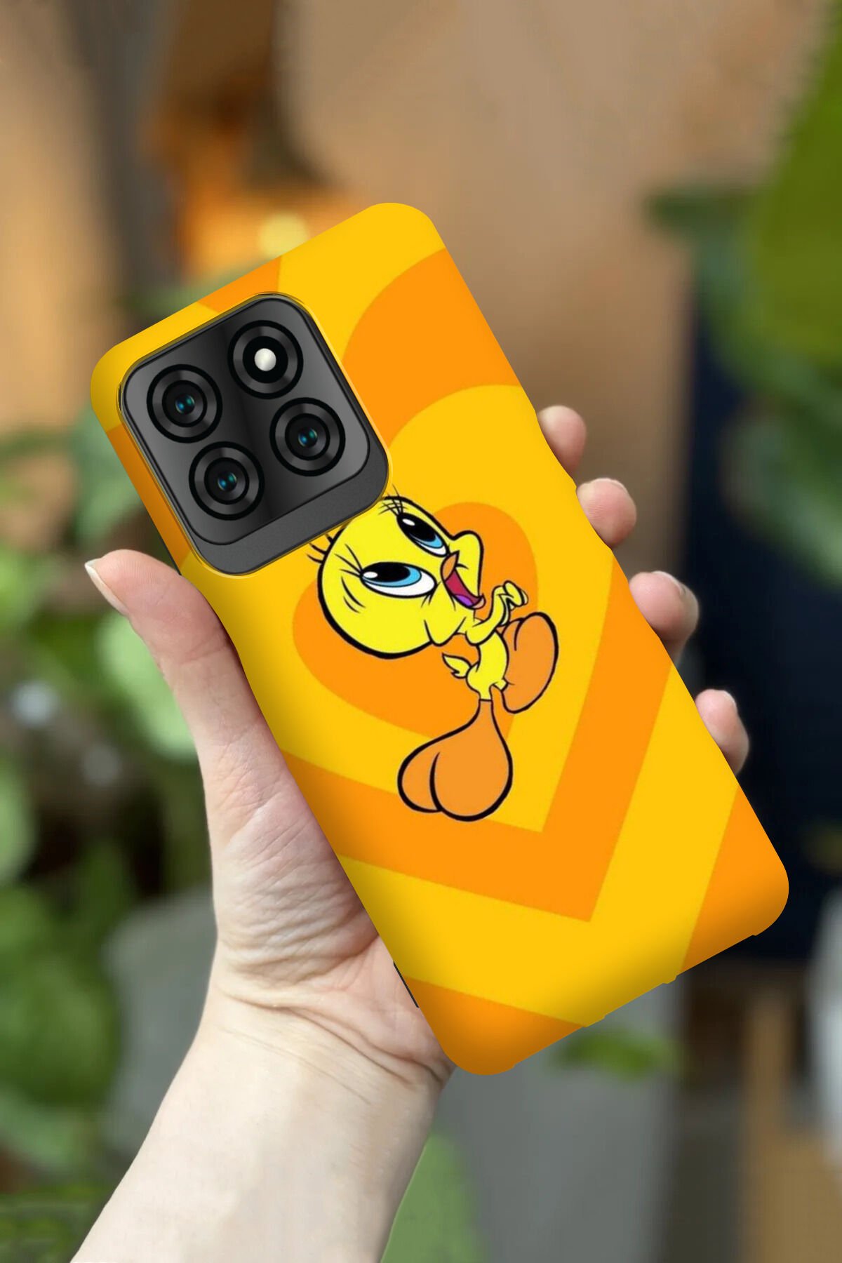 Reeder S71 Uyumlu Kamera Korumalı Tweety Desenli HD Baskılı Silikon Kılıf