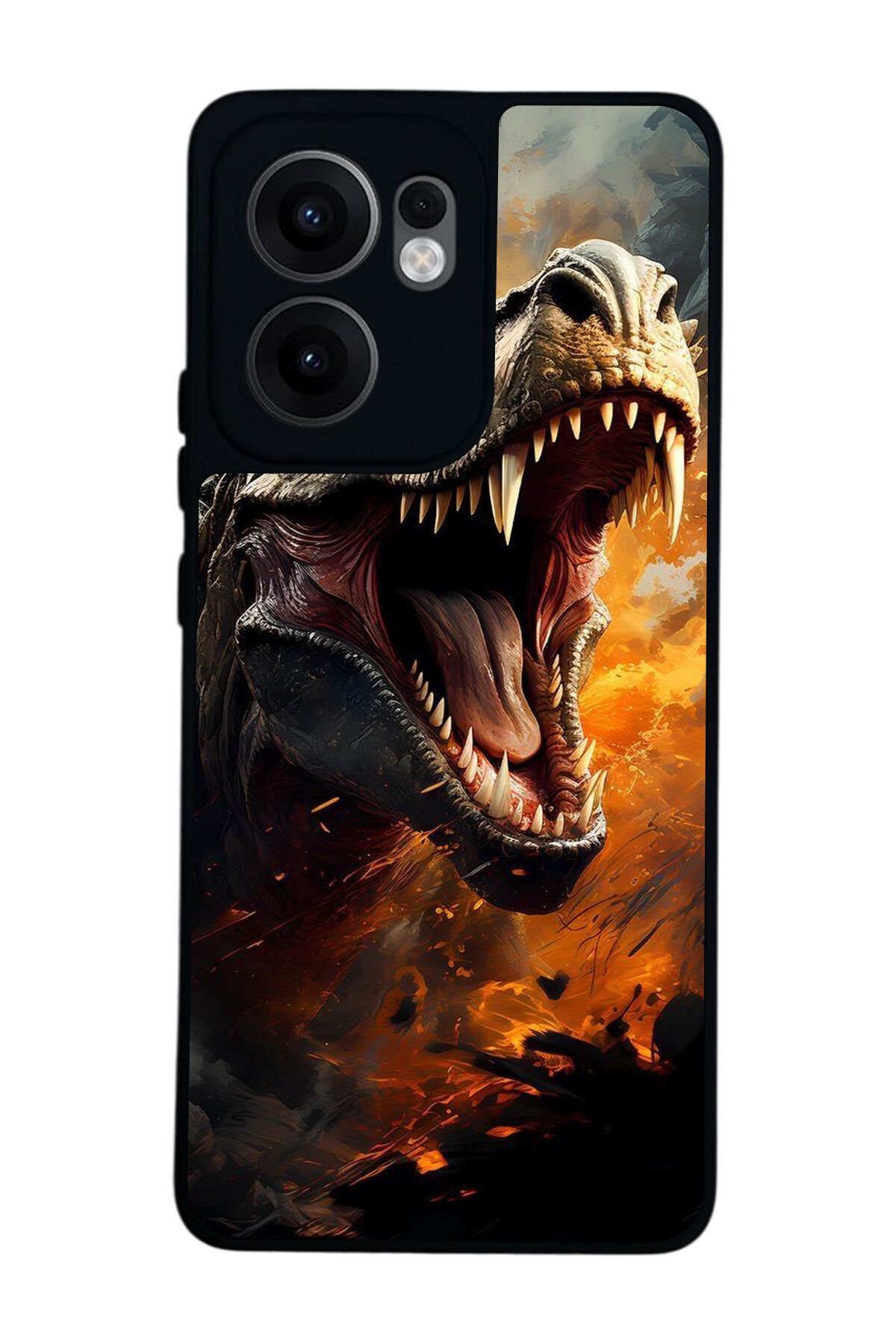 Oppo Reno 13F Uyumlu T-ReOppo Oppo Reno 13F Tasarımlı Glossy Premium Kılıf