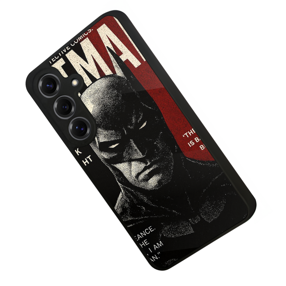 Samsung Galaxy S25 Uyumlu Batman Tasarımlı Glossy Premium Kılıf