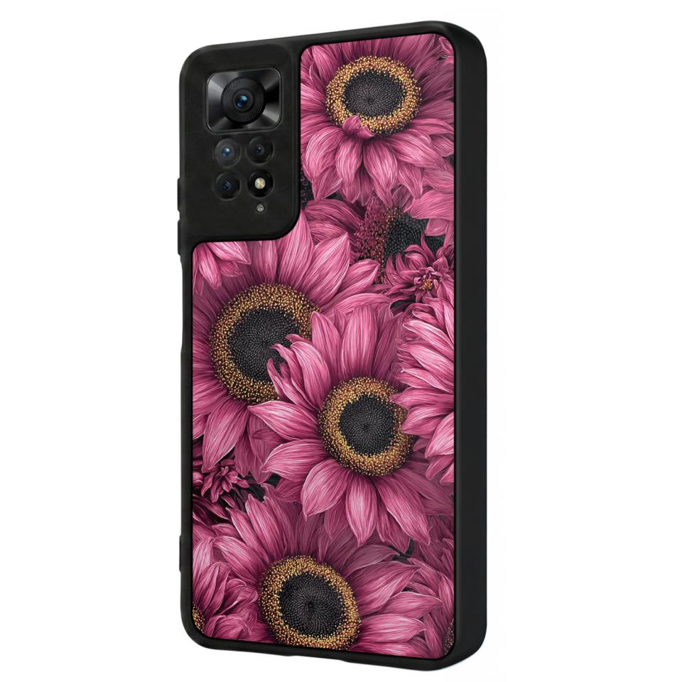 Xiaomi Redmi Note 11 Pro Uyumlu Cicek Tasarımlı Glossy Premium Kılıf