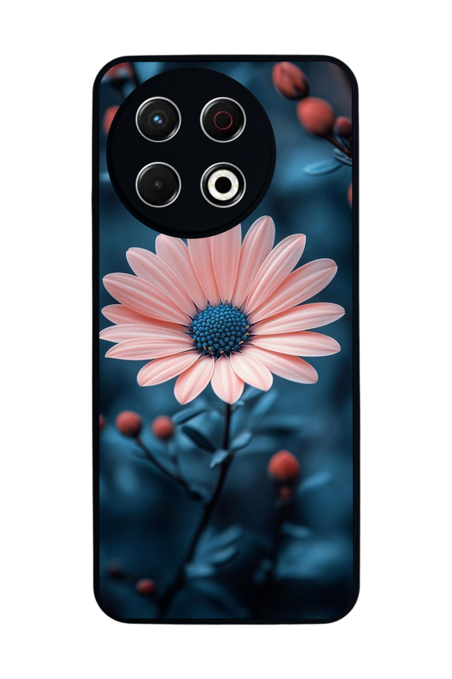 Tecno Spark 30 Pro Uyumlu Cicek Tasarımlı Glossy Premium Kılıf