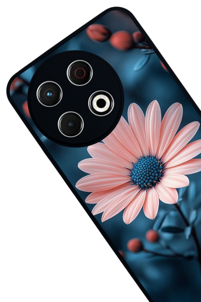 Tecno Spark 30 Pro Uyumlu Cicek Tasarımlı Glossy Premium Kılıf