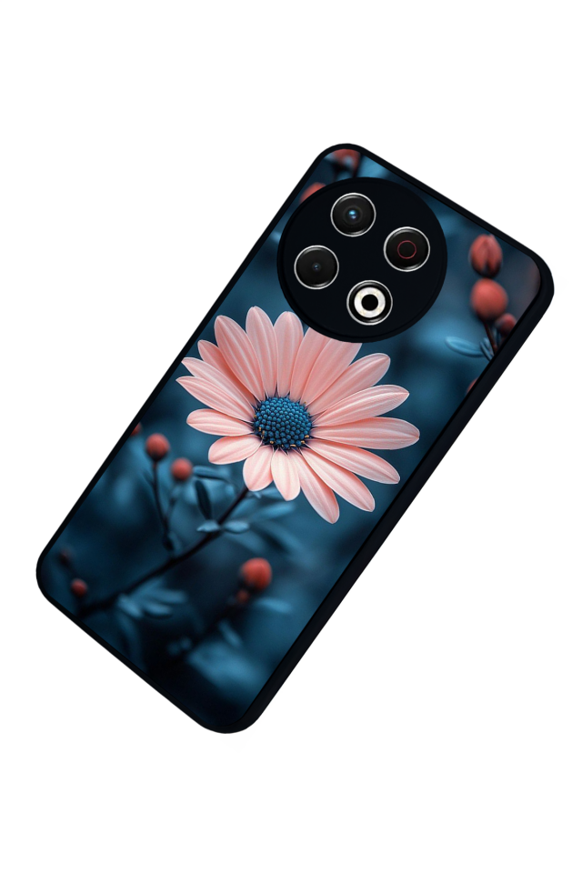 Tecno Spark 30 Pro Uyumlu Cicek Tasarımlı Glossy Premium Kılıf