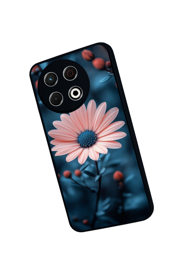 Tecno Spark 30 Pro Uyumlu Cicek Tasarımlı Glossy Premium Kılıf