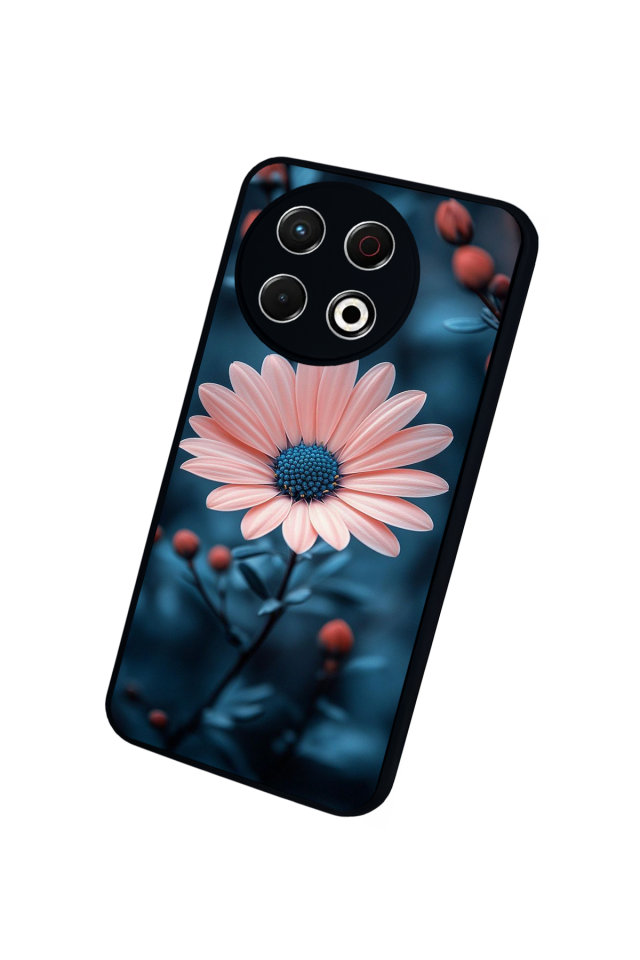 Tecno Spark 30 Pro Uyumlu Cicek Tasarımlı Glossy Premium Kılıf