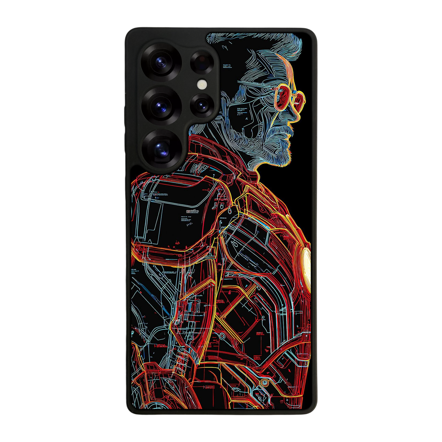 Samsung Galaxy S25 Ultra Uyumlu Iron Man ( Demir Adam ) Tasarımlı Glossy Premium Kılıf