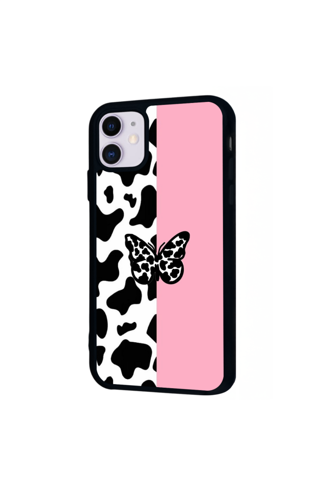 iPhone 11 Uyumlu Kelebek Tasarımlı Glossy Premium Kılıf