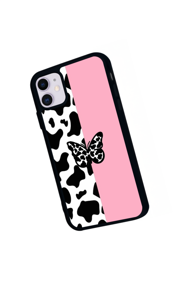 iPhone 11 Uyumlu Kelebek Tasarımlı Glossy Premium Kılıf