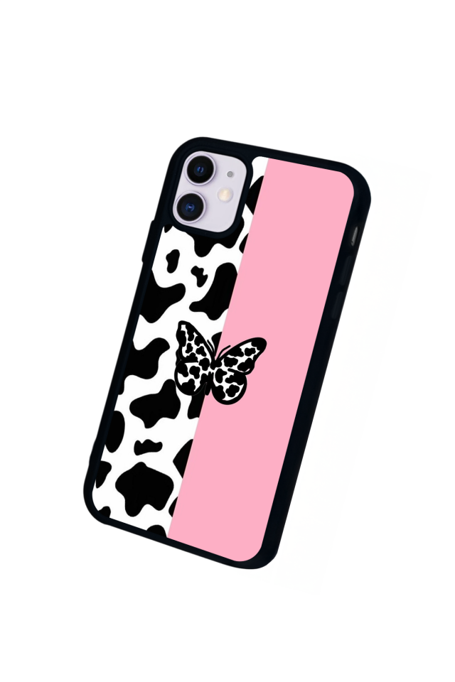 iPhone 11 Uyumlu Kelebek Tasarımlı Glossy Premium Kılıf