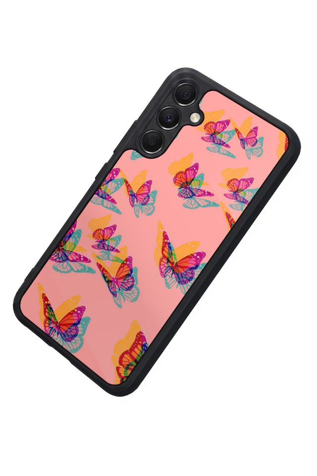 Samsung Galaxy M34 Uyumlu Kelebek Tasarımlı Glossy Premium Kılıf