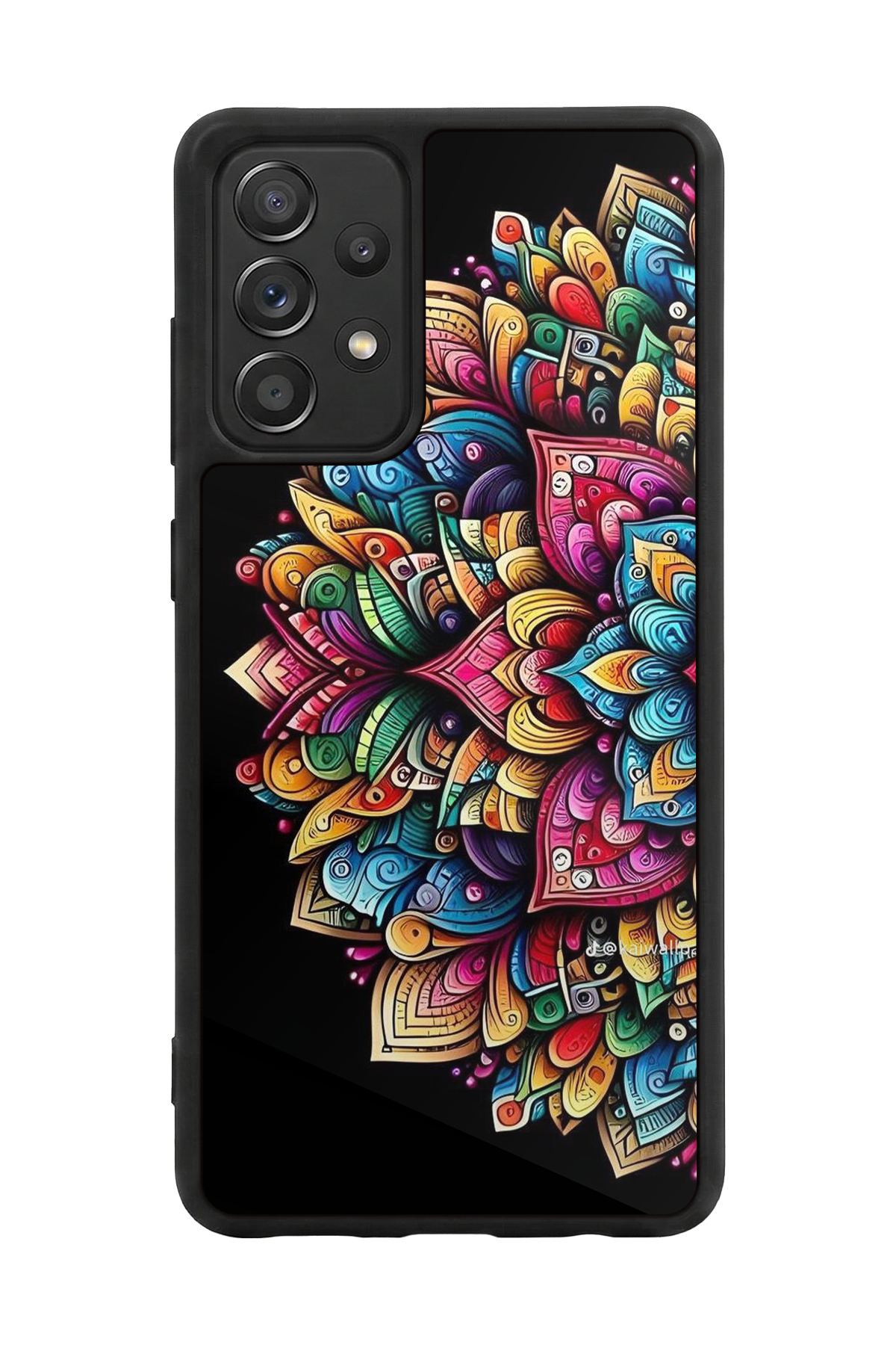 Samsung Galaxy A72 Uyumlu Mandala Tasarımlı Glossy Premium Kılıf