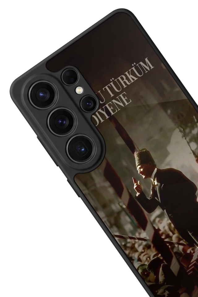 Samsung Galaxy S26 Ultra Uyumlu Mustafa Kemal Ataturk Tasarımlı Glossy Premium Kılıf