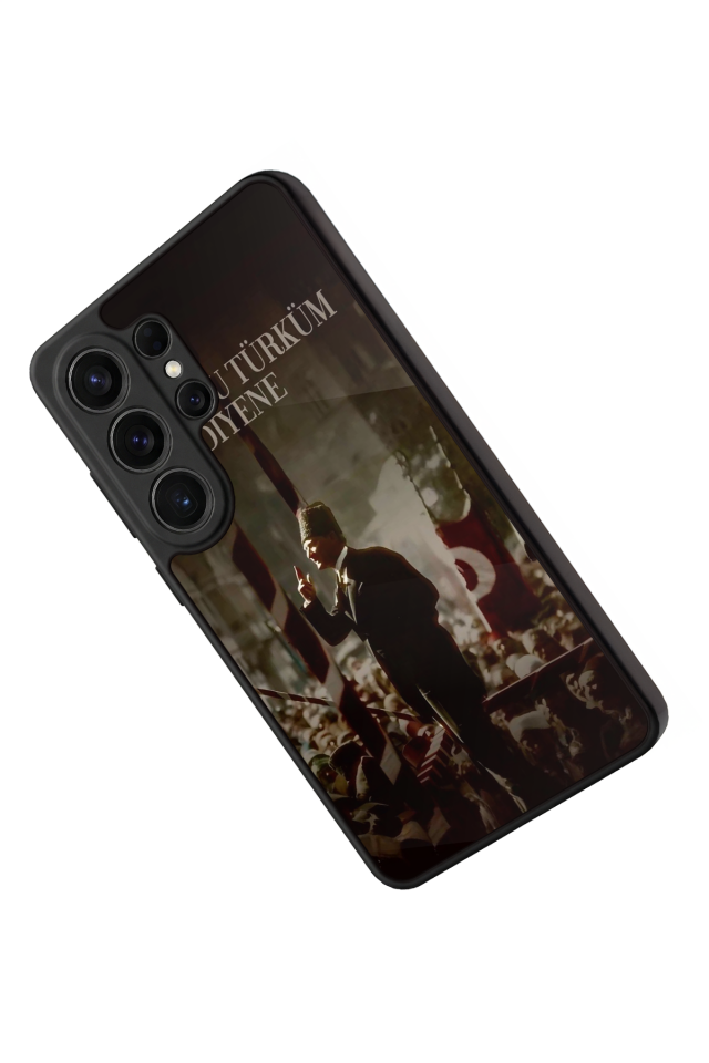Samsung Galaxy S26 Ultra Uyumlu Mustafa Kemal Ataturk Tasarımlı Glossy Premium Kılıf
