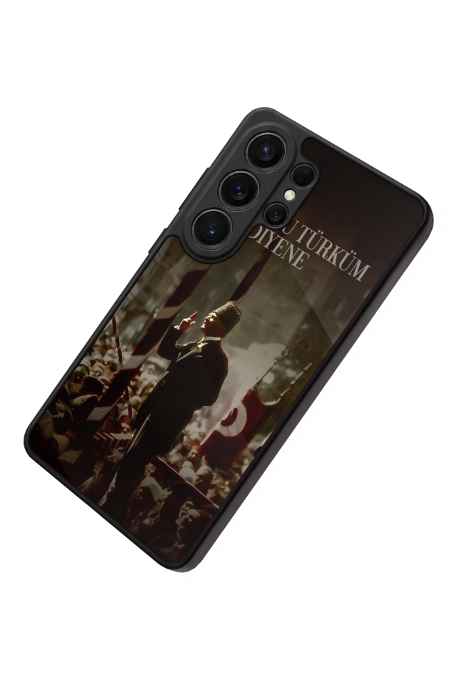 Samsung Galaxy S26 Ultra Uyumlu Mustafa Kemal Ataturk Tasarımlı Glossy Premium Kılıf