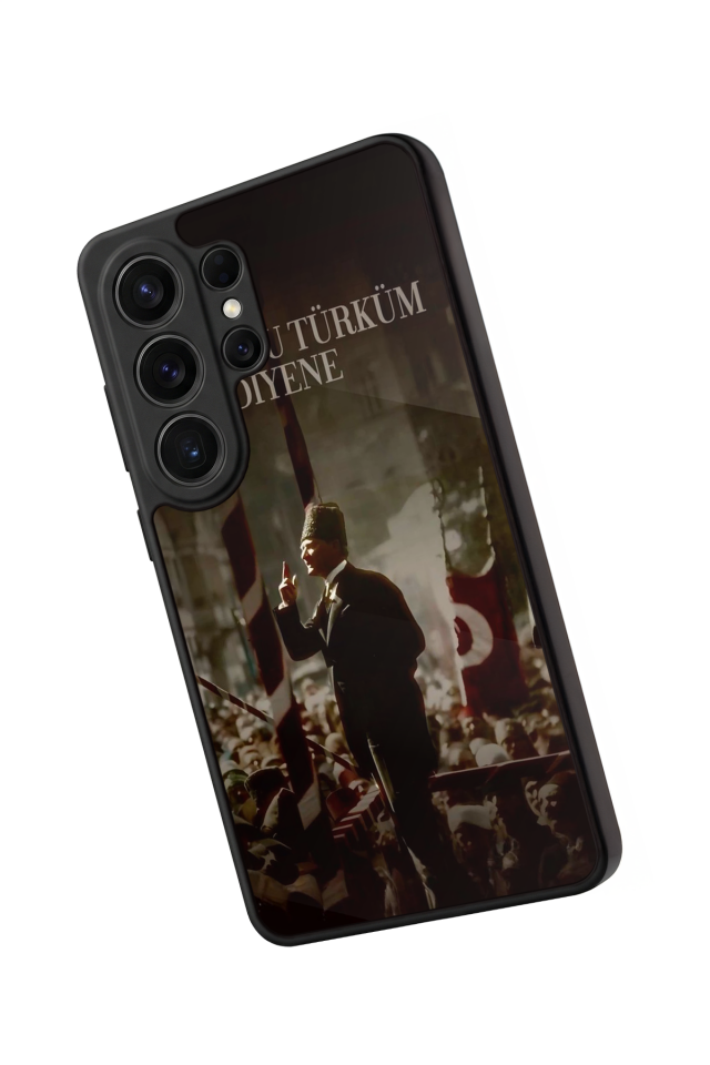 Samsung Galaxy S26 Ultra Uyumlu Mustafa Kemal Ataturk Tasarımlı Glossy Premium Kılıf