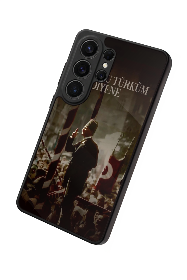 Samsung Galaxy S26 Ultra Uyumlu Mustafa Kemal Ataturk Tasarımlı Glossy Premium Kılıf